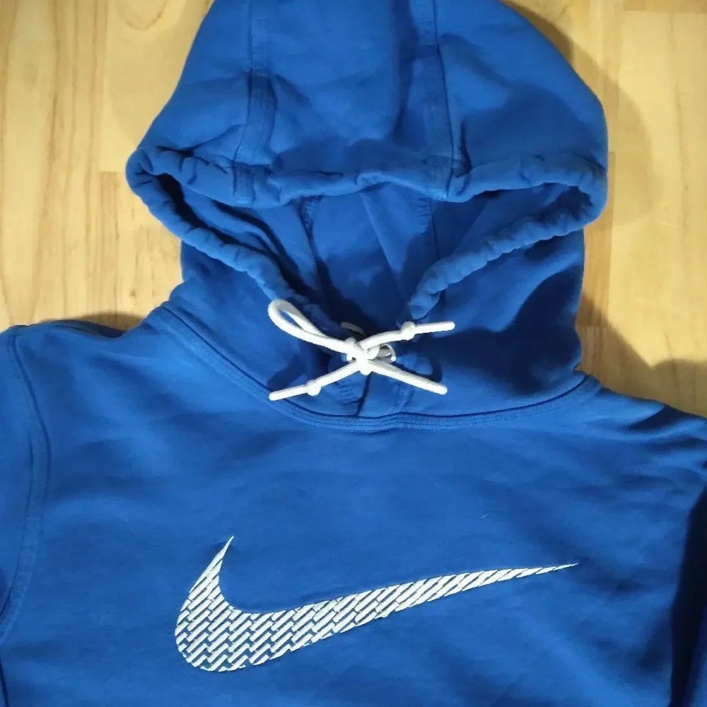 Nike Swoosh Logo Embroidered Hoodie Sweatshirt